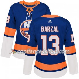 Adidas Maillot de Hockey New York Islanders Mathew Barzal 13 2017-2018 Bleu Authentic - Femme